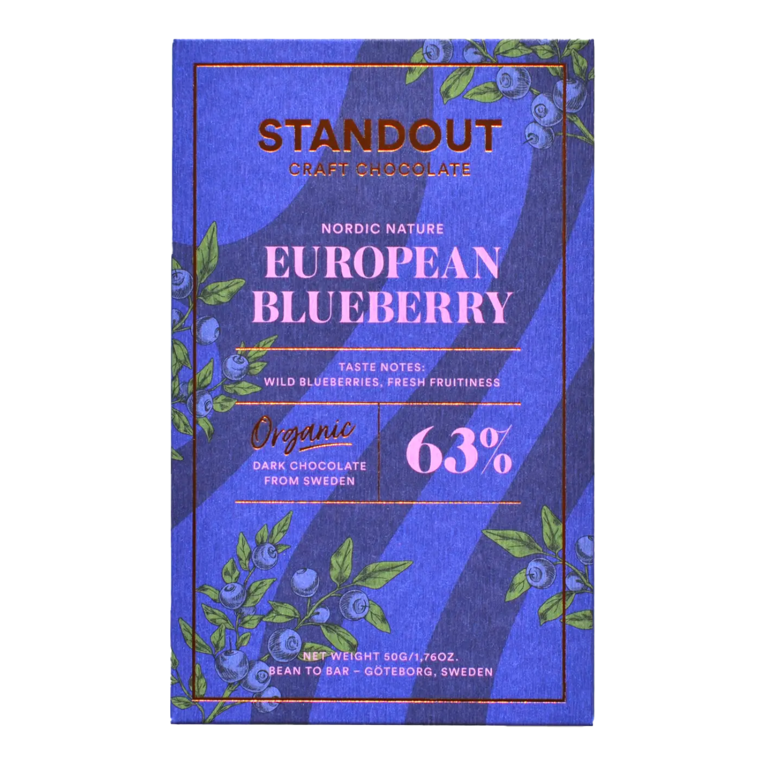 Standout Chocolate Nordic Nature Blåbär 63%