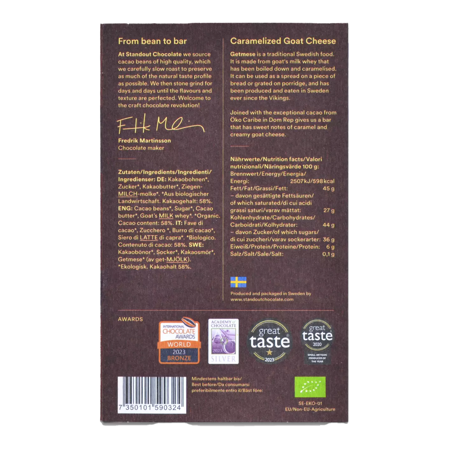 STANDOUT CHOCOLATE - Getmese 58%
